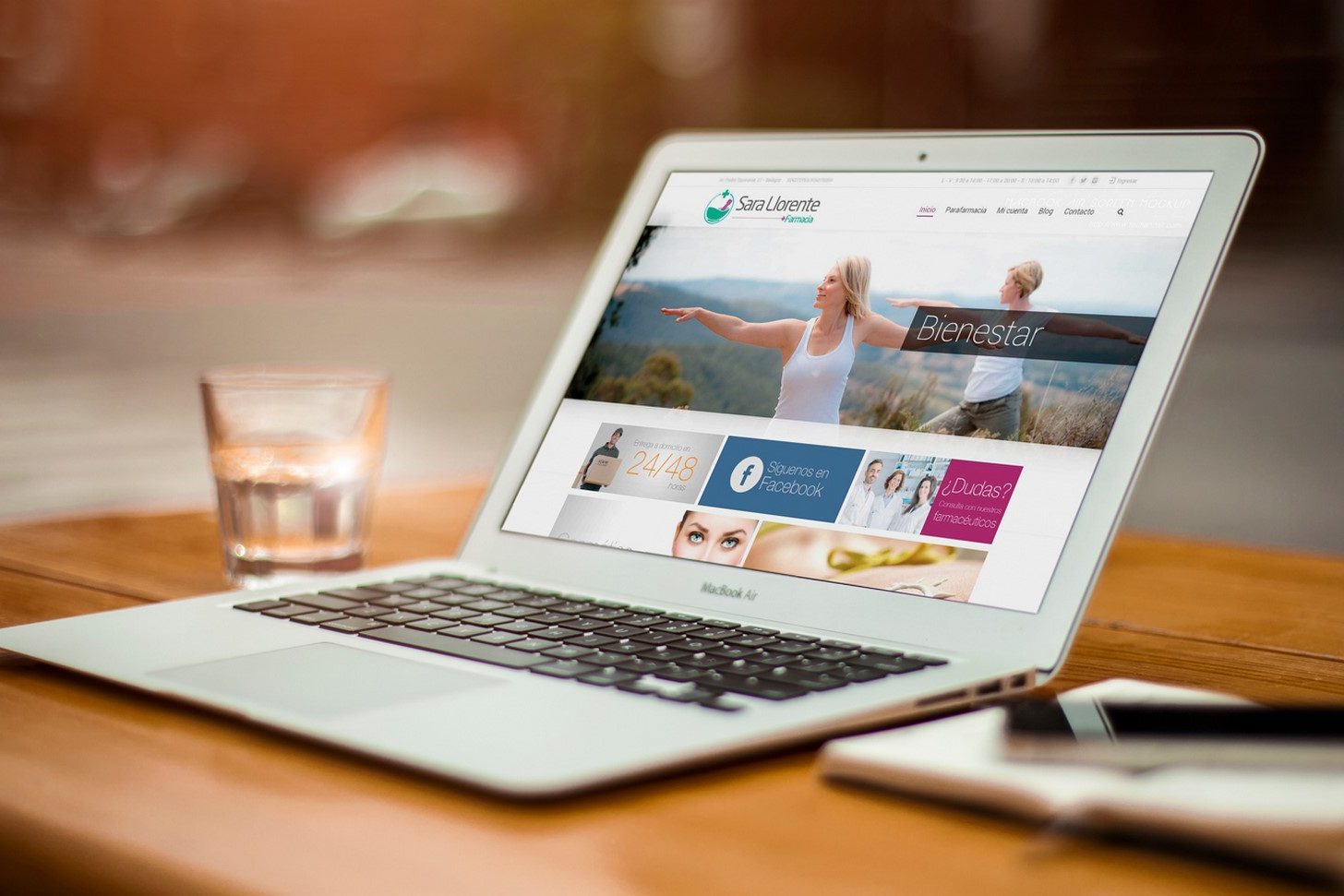 Diseño web y Comunicación en Paraná, Cáceres y Badajoz Farmacia Sara Llorente