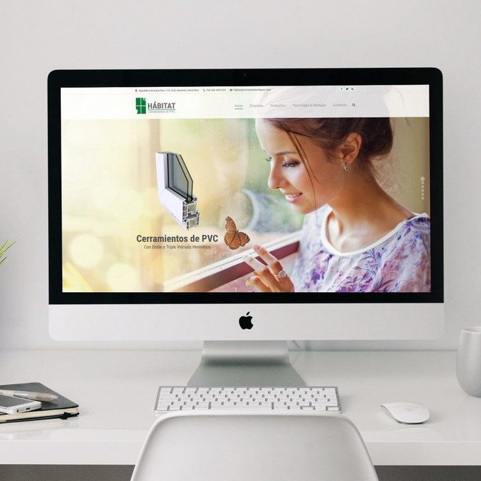 Hábitat Cerramientos de PVC - Argentina Diseño web y Comunicación en Paraná, Cáceres y Badajoz